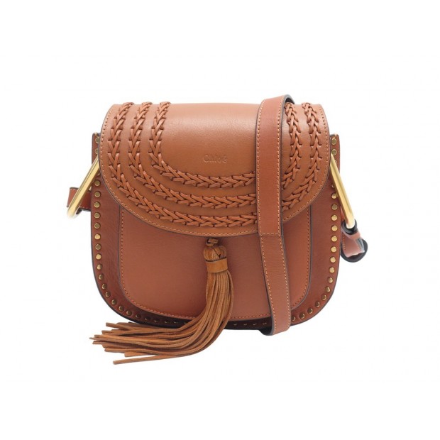 SAC A MAIN CHLOE HUDSON WHIPSTITCH SMALL CUIR CAMEL BANDOULIERE HAND BAG 1950€