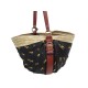 NEUF SAC A MAIN CHLOE PANIER EN RAPHIA ET TOILE CHEVAUX NEW BASKET HAND BAG 800€