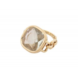 BAGUE POIRAY INDRANI 51 EN OR JAUNE 18K PRASIOLITE 8.70CT YELLOW GOLD RING 3700€