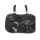 SAC A MAIN CHRISTIAN DIOR GAUCHO CUIR NOIR BLACK LEATHER HAND BAG PURSE 2000€