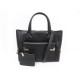 NEUF SAC A MAIN L DE LANCEL CABAS A06530 SHOPPING TOTE CUIR NOIR HAND BAG 1490€