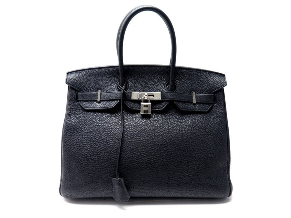 sac a main hermes birkin 35 cuir togo noir attributs