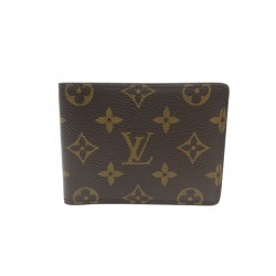 PORTEFEUILLE LOUIS VUITTON MULTIPLE M60895 EN TOILE MONOGRAM CANVAS WALLET 400€