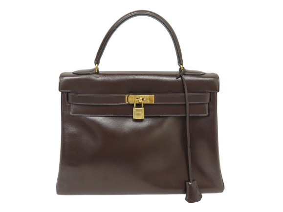 sac a main hermes kelly 32 retourne en cuir