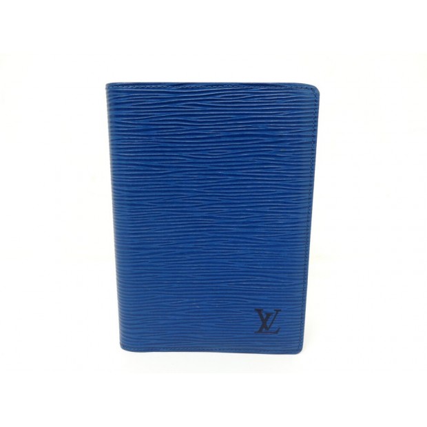 VINTAGE PORTEFEUILLE LOUIS VUITTON CUIR EPI BLEU 10.5 X 15CM LEATHER WALLET 675€