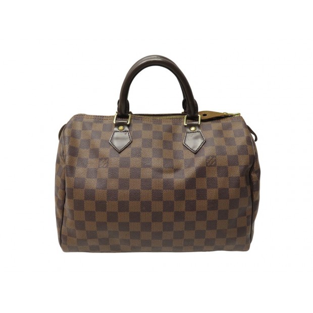 SAC A MAIN LOUIS VUITTON SPEEDY 30 N41364 EN TOILE DAMIER EBENE HANDBAG 1350€