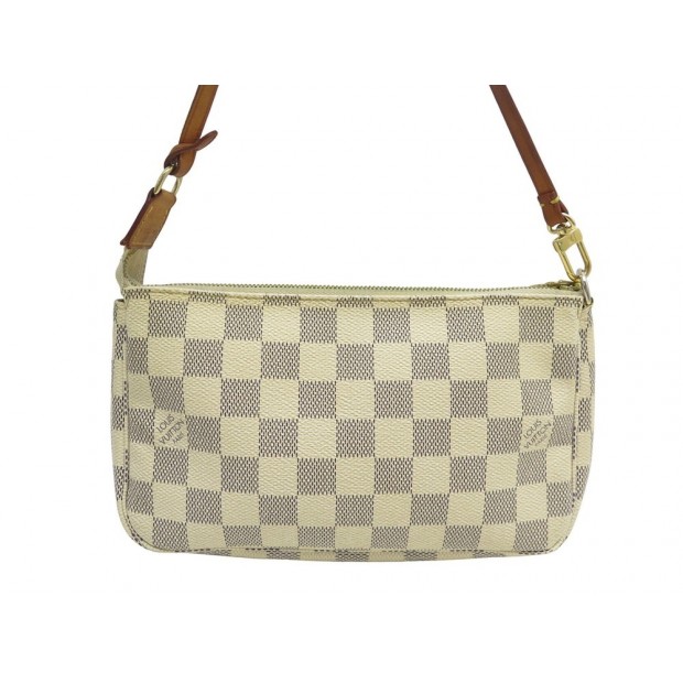 SAC A MAIN LOUIS VUITTON POCHETTE ACCESSOIRES N41207 TOILE DAMIER AZUR BAG 1050€