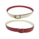 VINTAGE CEINTURE HERMES BOUCLE ETRIER 24MM 72 EN CUIR REVERSIBLE COURCHEVEL 540€