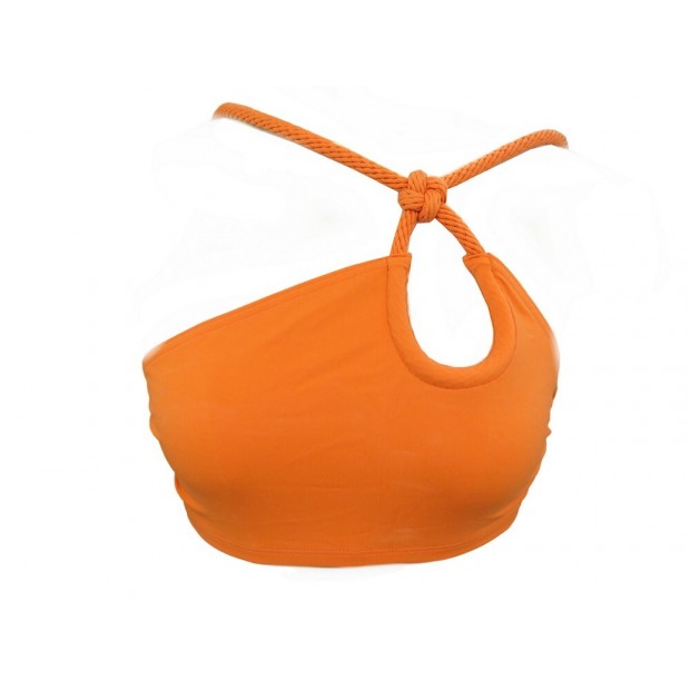 MAILLOT DE BAIN HERMES CORDE EN NYLON ORANGE TAILLE 38 M BATHING SWIMSUIT 450€