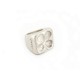 BAGUE CHANEL TREFLE T53 ARGENT MASSIF 925 58GR SILVER STERLING CLOVER RING 650€