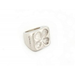 BAGUE CHANEL TREFLE T53 ARGENT MASSIF 925 58GR SILVER STERLING CLOVER RING 650€