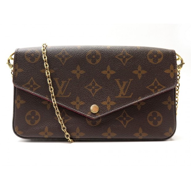 NEUF SAC A MAIN LOUIS VUITTON FELICIE MONOGRAM FUSHIA M61276 BANDOULIERE 1150€