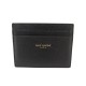 NEUF PORTE CARTES SAINT LAURENT CUIR EMBOSSE GRAIN DE POUDRE CARD HOLDER 225€