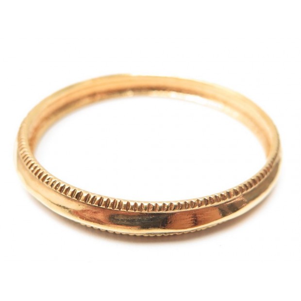 BRACELET CHANEL JONC EN METAL DORE TOUR DE POIGNET 20 CM 32 GR GOLDEN BANGLE