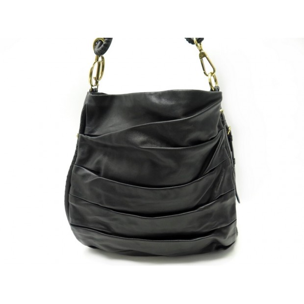 SAC A MAIN CHRISTIAN DIOR LIBERTINE EN CUIR NOIR LEATHER HAND BAG TOTE 5900€