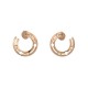 NEUF BOUCLES D'OREILLES DINH VAN CREOLES PULSE 828515 OR ROSE 18K EARRINGS 2900€