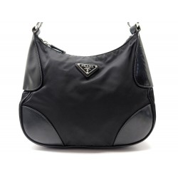 SAC A MAIN PRADA BESACE BANDOULIERE EN TOILE NYLON NOIR MESSENGER HAND BAG 1350€