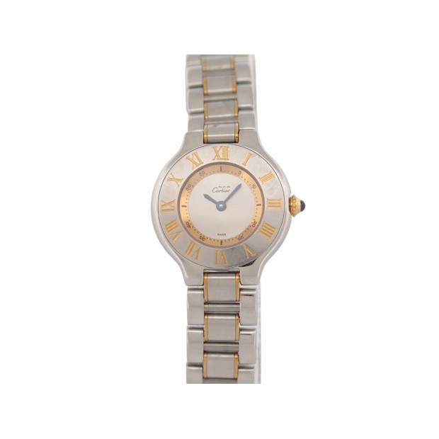 VINTAGE MONTRE MUST DE CARTIER 21 1340 28MM QUARTZ CLASSIQUE ACIER WATCH 1890€