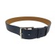 CEINTURE HERMES ETRIVIERE 38 EN CUIR GRAINE BLEU MARINE T 90 LEATHER BELT 780€