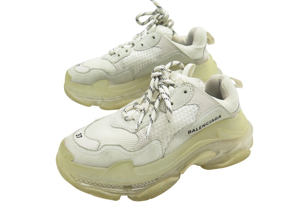 chaussures balenciaga triple s 544351 baskets 37 toile