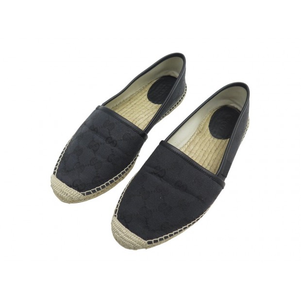 CHAUSSURES GUCCI 466902 ESPADRILLES 39 SANDALES MONOGRAMME GG + BOITE SHOES 490€