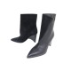 NEUF CHAUSSURES HERMES BOTTINES 39 HANAE 85 ANKLE EN CUIR NOIR BOOTS SHOES 1100€