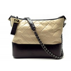 NEUF SAC A MAIN CHANEL GABRIELLE GM BANDOULIERE EN CUIR MATELASSE BICOLORE 5750€