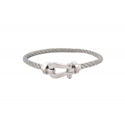 BRACELET FRED FORCE 10 GM OB0005/6B0109 18 MANILLE EN OR BLANC 18K BANGLE 3580€