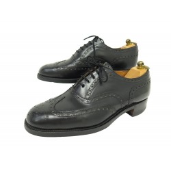 CHAUSSURES CHURCH'S BURWOOD 8.5F 42.5 RICHELIEU BOUT FLEURI CUIR NOIR SHOES 940€