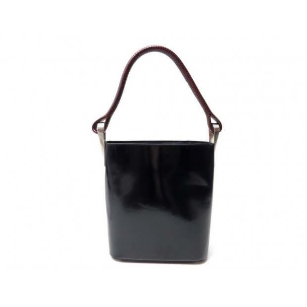 SAC A MAIN KENZO PAGODON GM SEAU CABAS EN CUIR NOIR BUCKET HAND BAG 590€