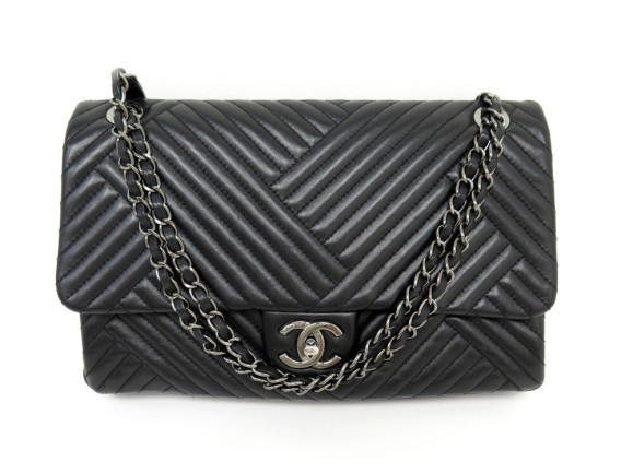 sac a main chanel timeless jumbo chevron bandouliere