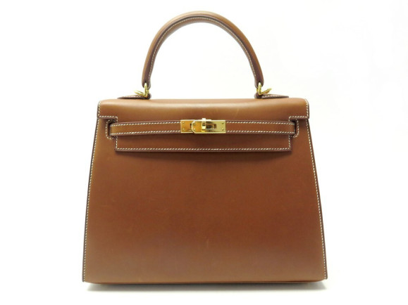 sac a main hermes kelly 25 sellier en cuir barenia