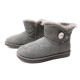 NEUF CHAUSSURES UGG 1016554 37 MINI BAILEY BUTTON BLING BOTTINES FOURREES 210€