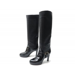 BOTTES SERGIO ROSSI 37 IT 37.5 FR CUIR 