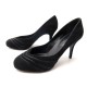 NEUF CHAUSSURES SERGIO ROSSI ESCARPINS 37 IT 37.5 FR DAIM NOIR BOITE SHOES 460€