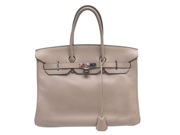 sac a main hermes birkin 35 taurillon clemence cuir