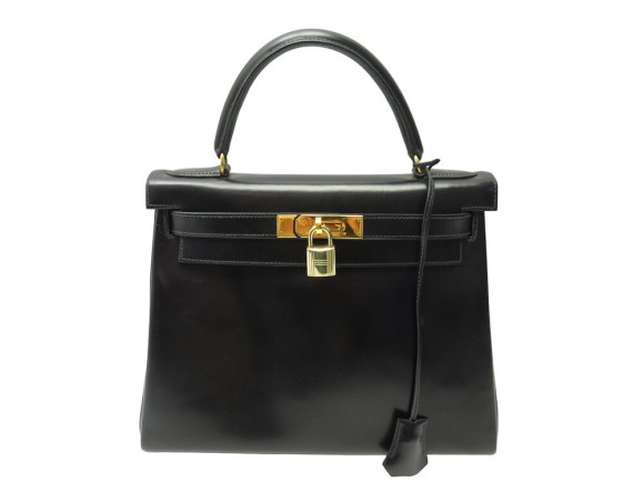 sac a main hermes kelly 28 retourne en cuir