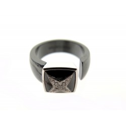 NEUF BAGUE MAUBOUSSIN ETOILE SUBLIME GM T51 EN OR BLANC 18K CERAMIQUE RING 1120€