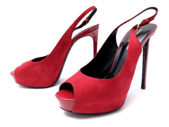 chaussures saint laurent 315576 slingbacks escarpins