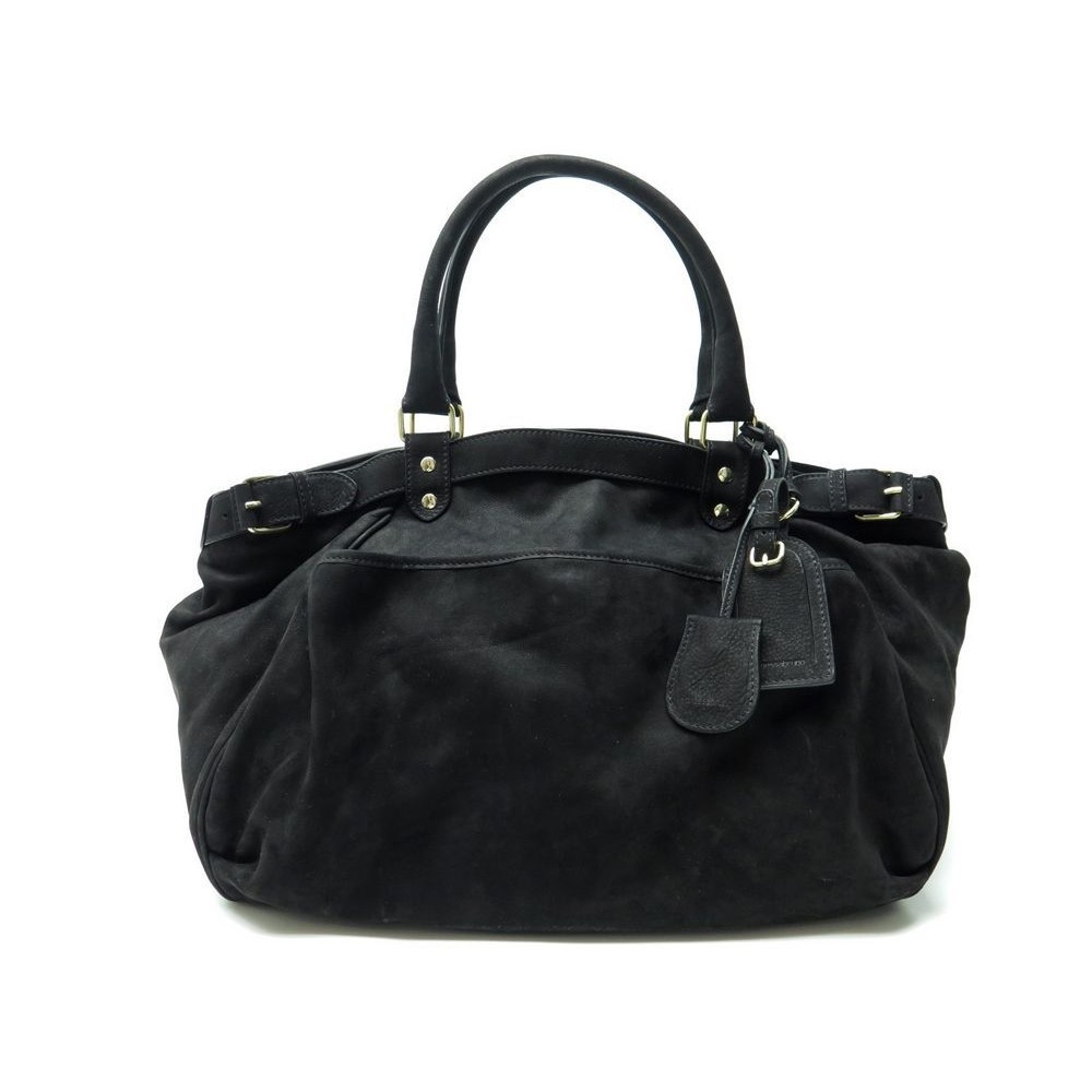 sac a main vanessa bruno lune en cuir nubuck noir