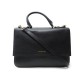 NEUF SAC A MAIN MACDOUGLAS EN CUIR NOIR BANDOULIERE 