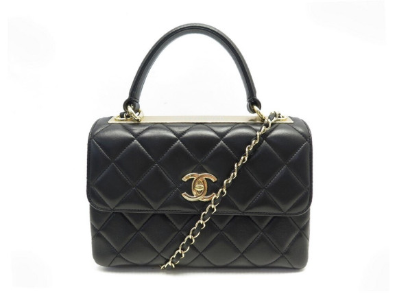 sac a main chanel trendy cc matelasse cuir noir
