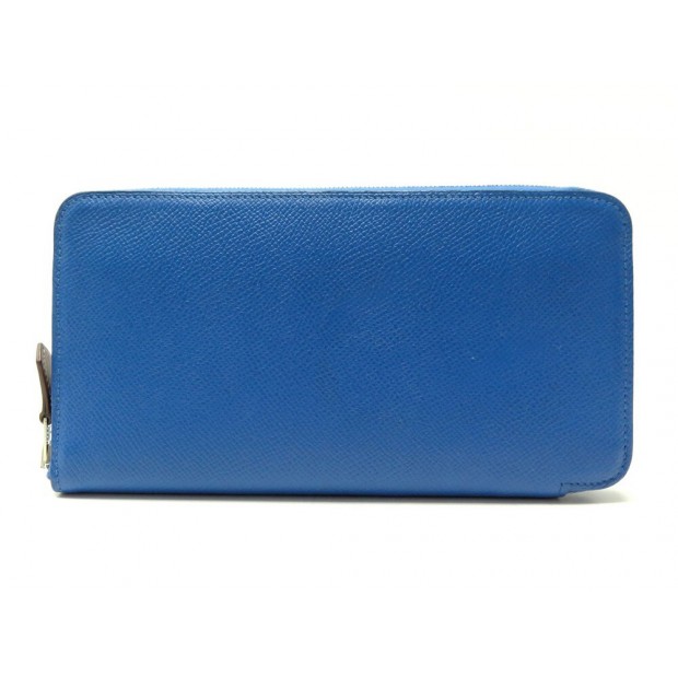 NEUF PORTEFEUILLE HERMES SILK'IN CLASSIQUE EN CUIR EPSOM BLEU ROYAL WALLET 1320€