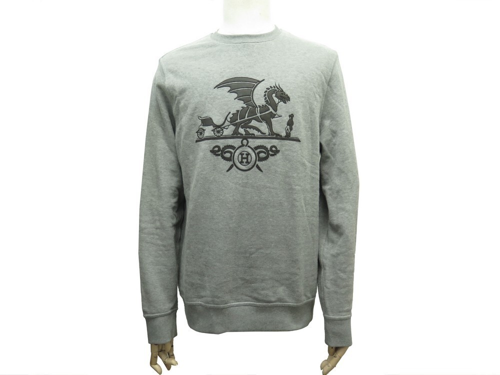 sweat hermes ex libris l 52 dragon logo en coton