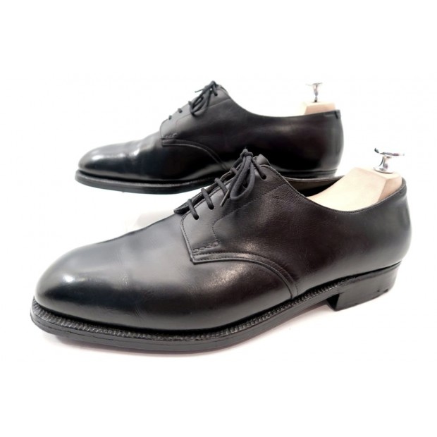 CHAUSSURES JOHN LOBB SUR MESURE DERBY 44 CUIR NOIR HOMME SHOES SHOEMAKER 5000€