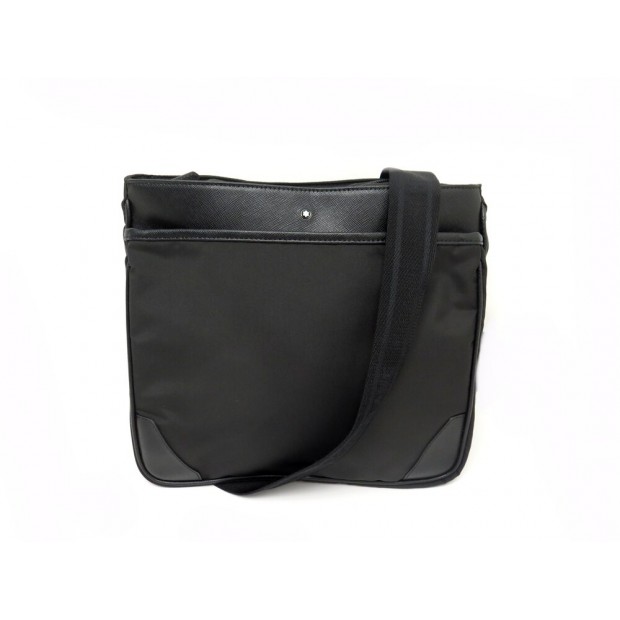 NEUF BESACE MONTBLANC SARTORIAL JET MEDIUM ENVELOPE MB116797 BANDOULIERE 510€