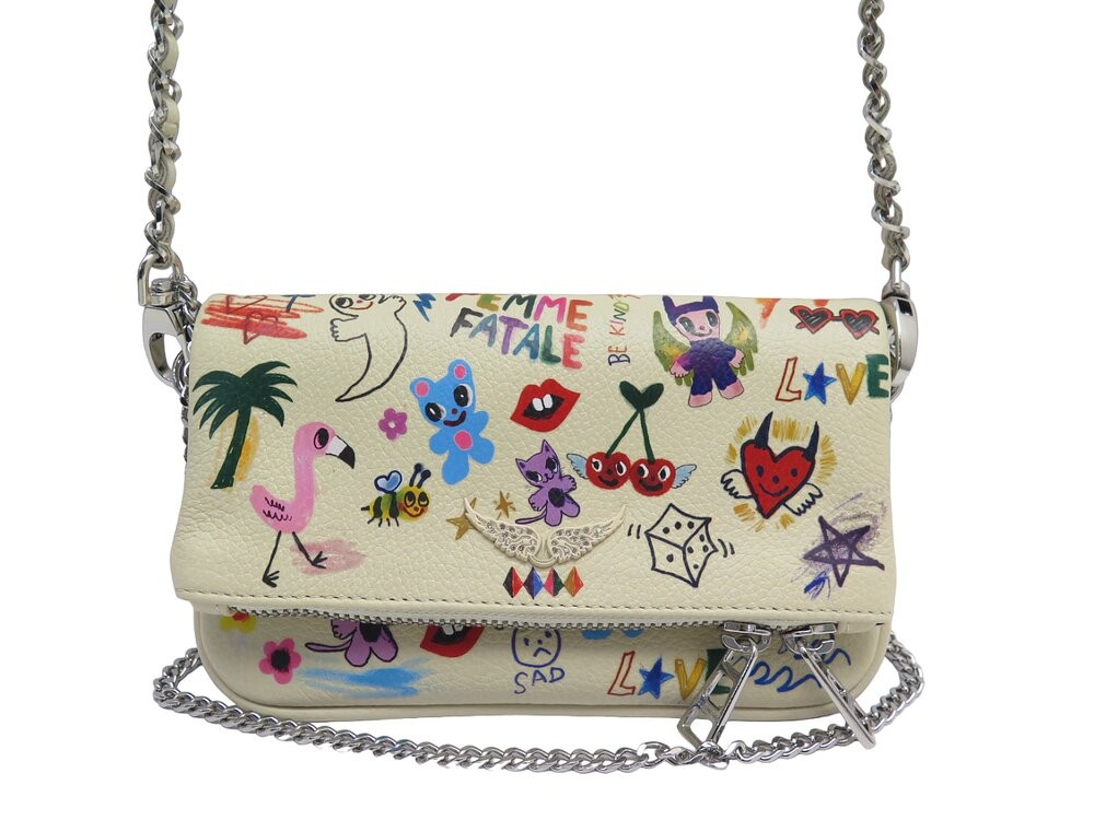 ZADIG & VOLTAIRE Humberto Cruzイラスト入りバッグ ZADIG & VOLTAIRE Humberto Cruzイラスト入りバッグ