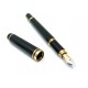 STYLO A PLUME WATERMAN IDEAL MAN 100 EN RESINE NOIRE BLACK FOUNTAIN PEN 315€