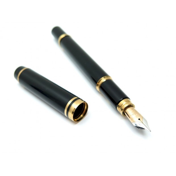 STYLO A PLUME WATERMAN IDEAL MAN 100 EN RESINE NOIRE BLACK FOUNTAIN PEN 315€