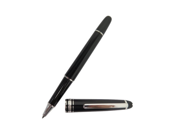 stylo bille montblanc classique platine 132445 resine